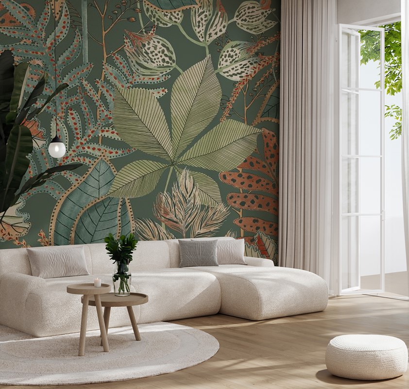 Fototapet Bland den gröna harmonin