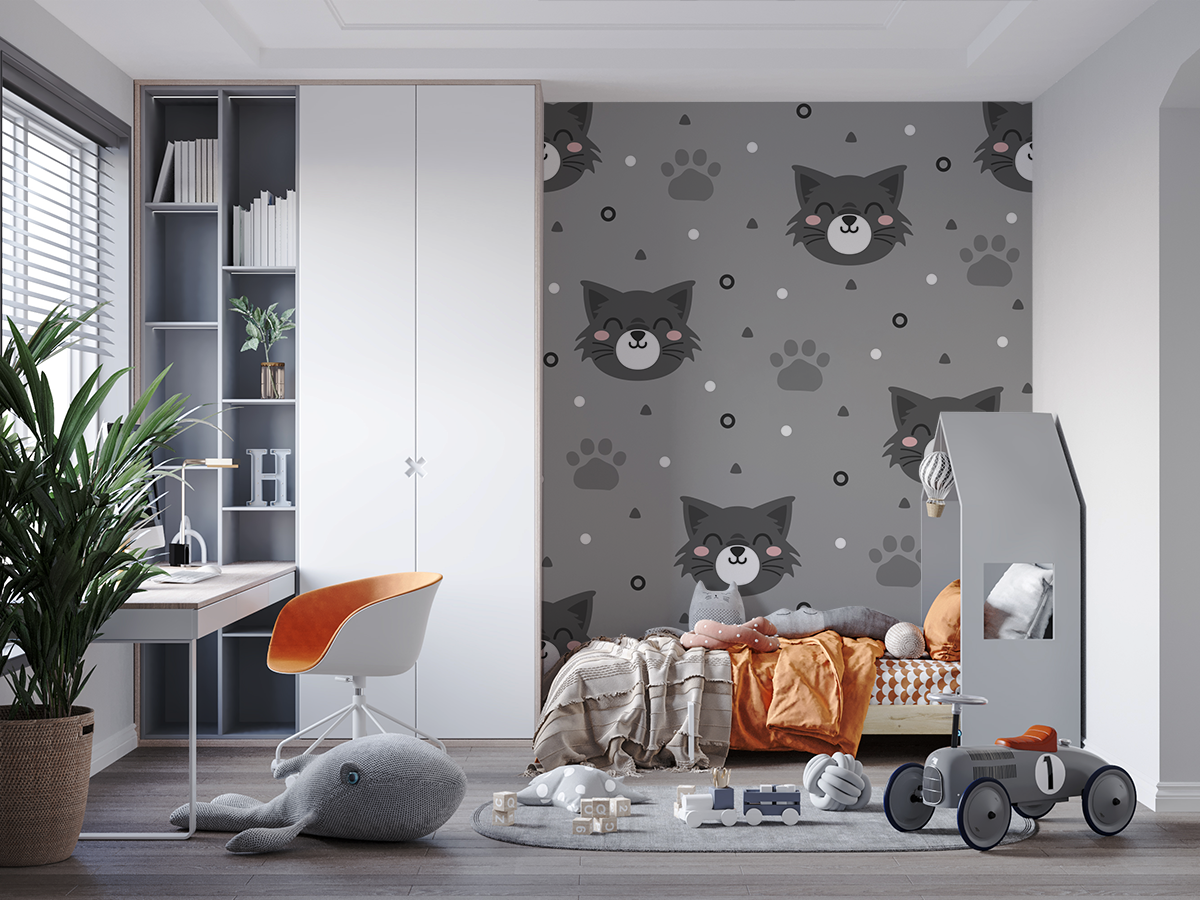 Fototapet Kattansikten