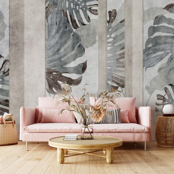 Fototapet Monstera i abstraktion
