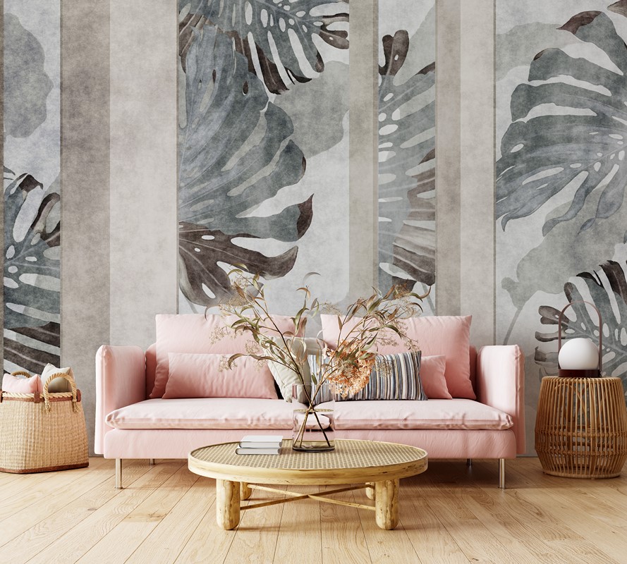 Fototapet Monstera i abstraktion