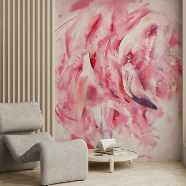 Fototapet Rosa flamingo