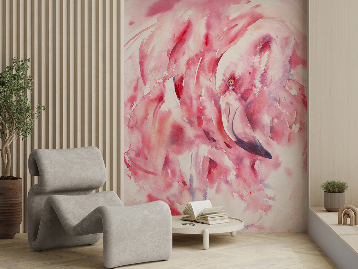 Fototapet Rosa flamingo