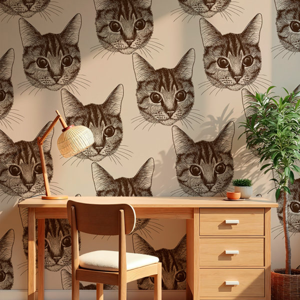 Fototapet Kattporträtt