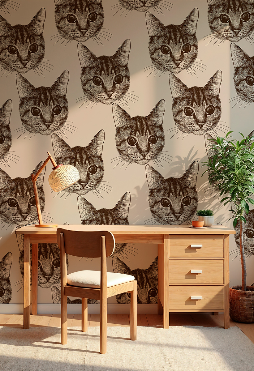 Fototapet Kattporträtt