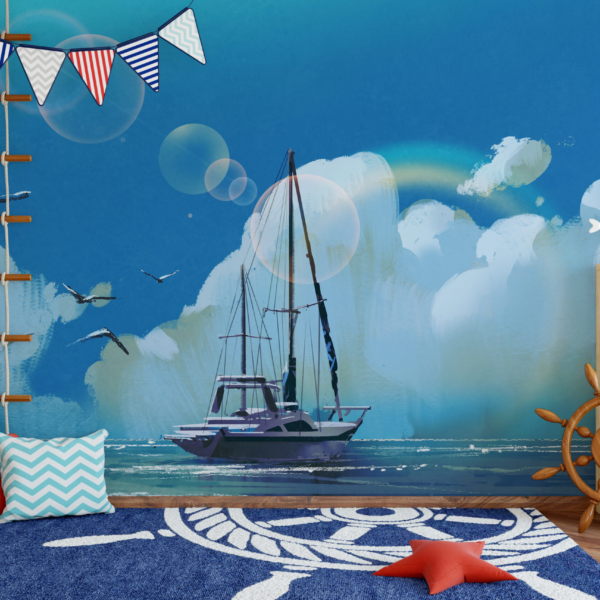 Fototapet Segla på horisonten
