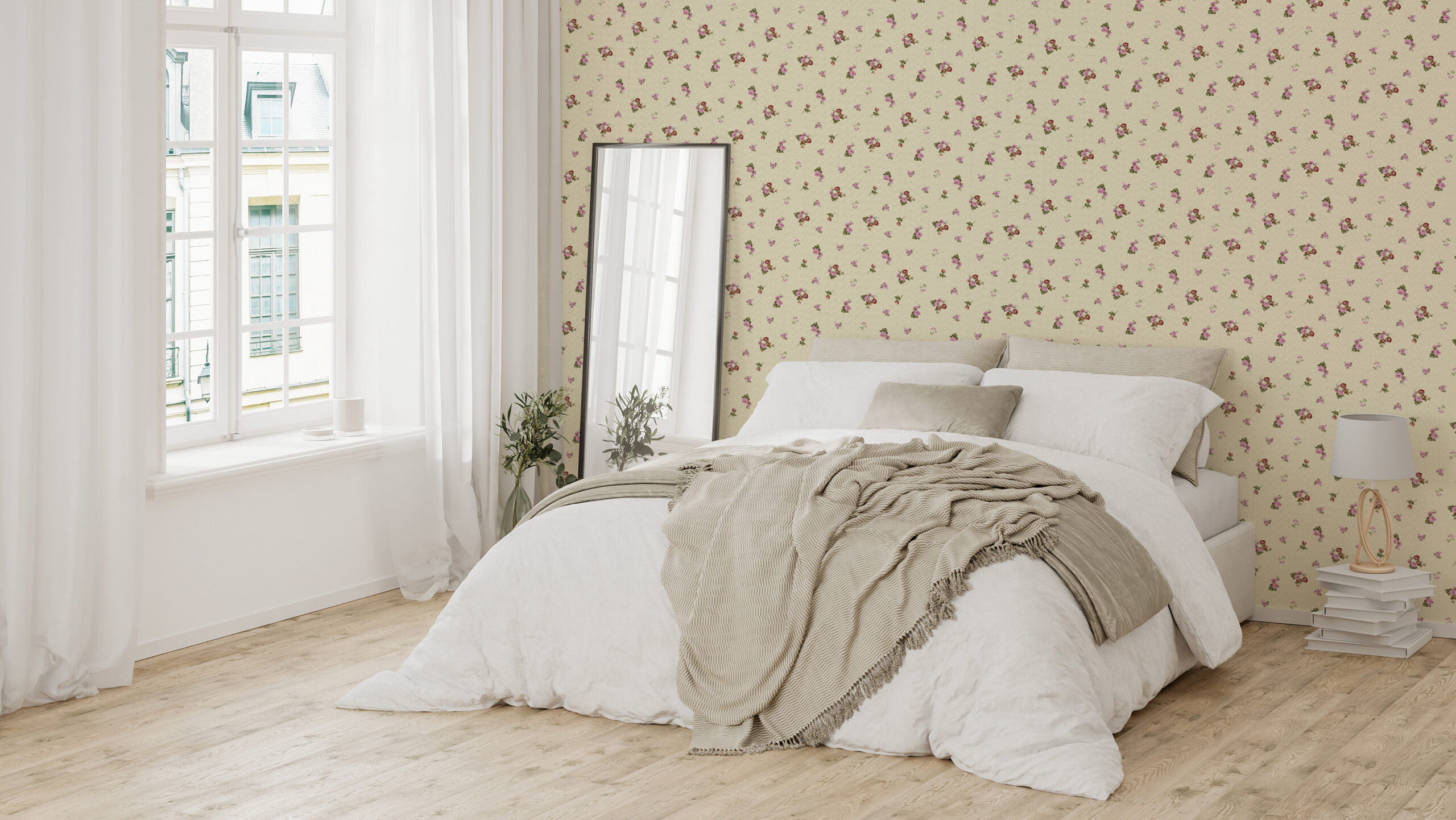 Fototapet Shabby chic-rosor