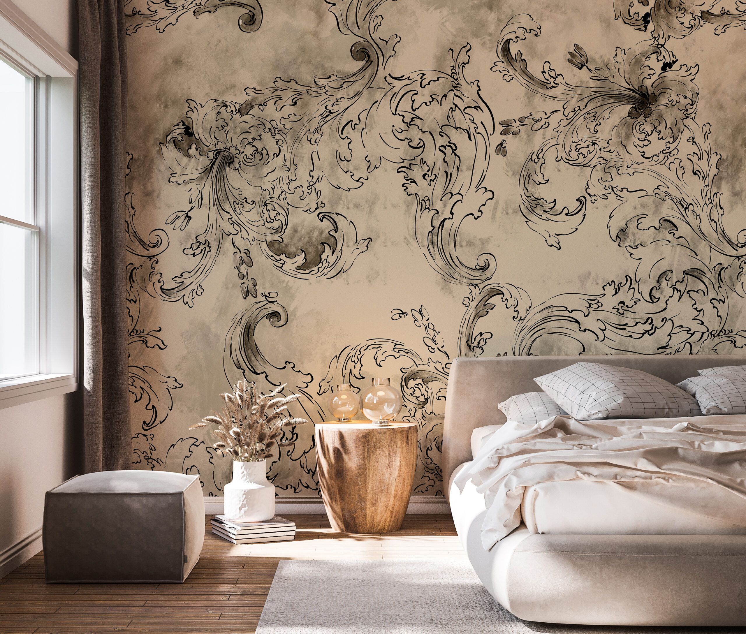 Fototapet Shabby chic skiss