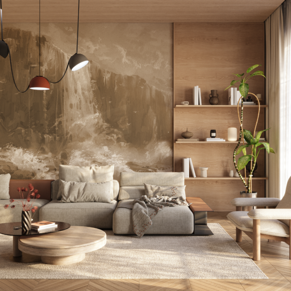 Fototapet Beige kaskader