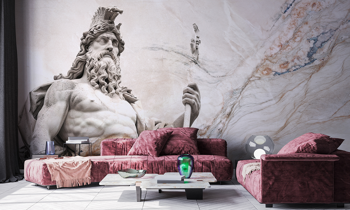 Fototapet Poseidon i marmor