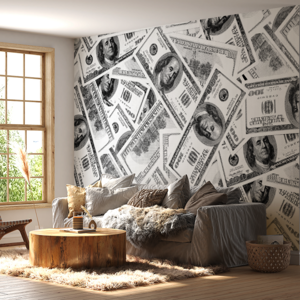Fototapet Spridda dollar