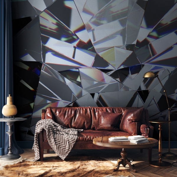 Fototapet Diamantmosaik