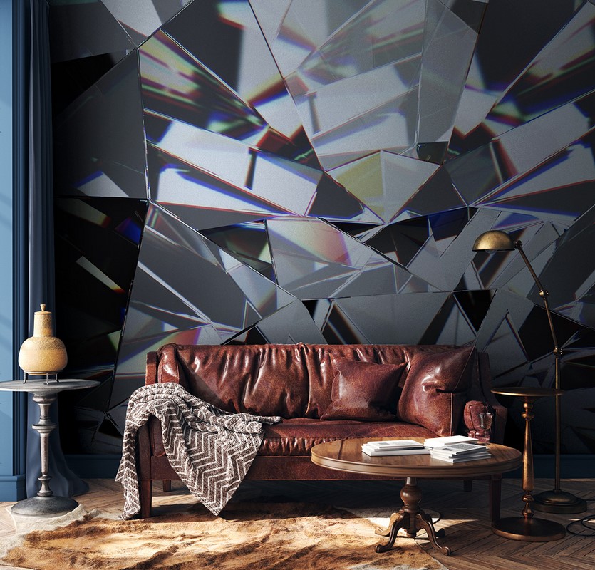 Fototapet Diamantmosaik