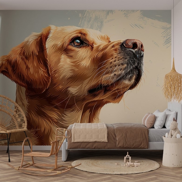 Fototapet Stolt labrador