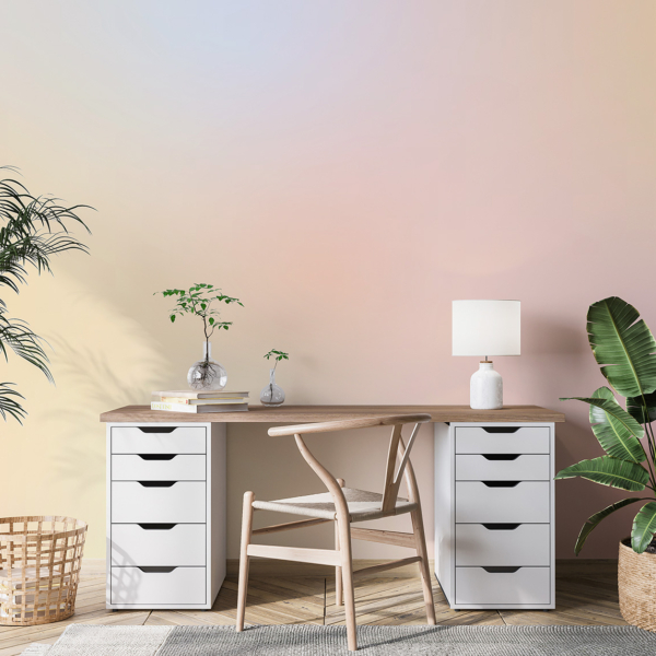 Fototapet Ombre i puderfärgade toner