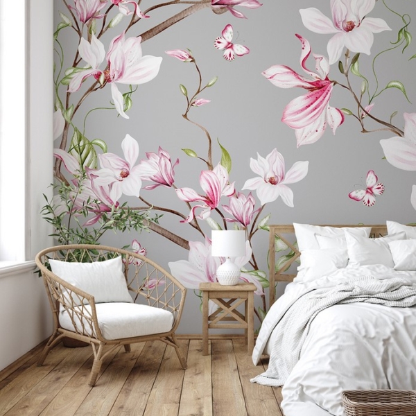 Fototapet Romantiska magnolior
