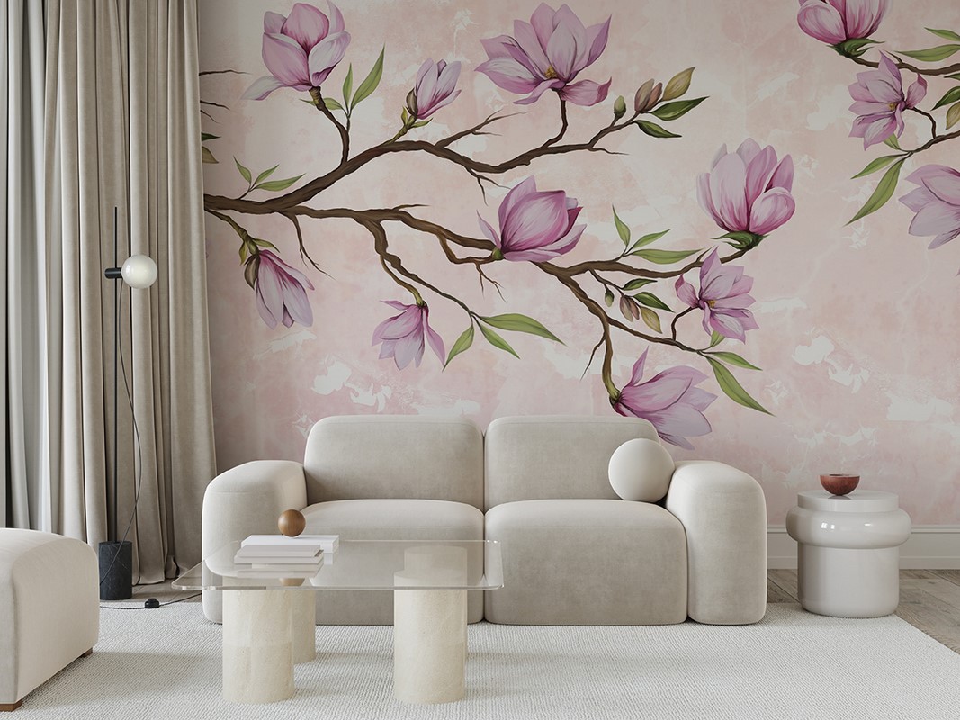 Fototapet Rosa magnolior