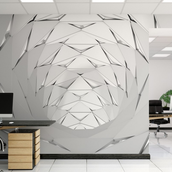 Fototapet Silvertunnel 3D