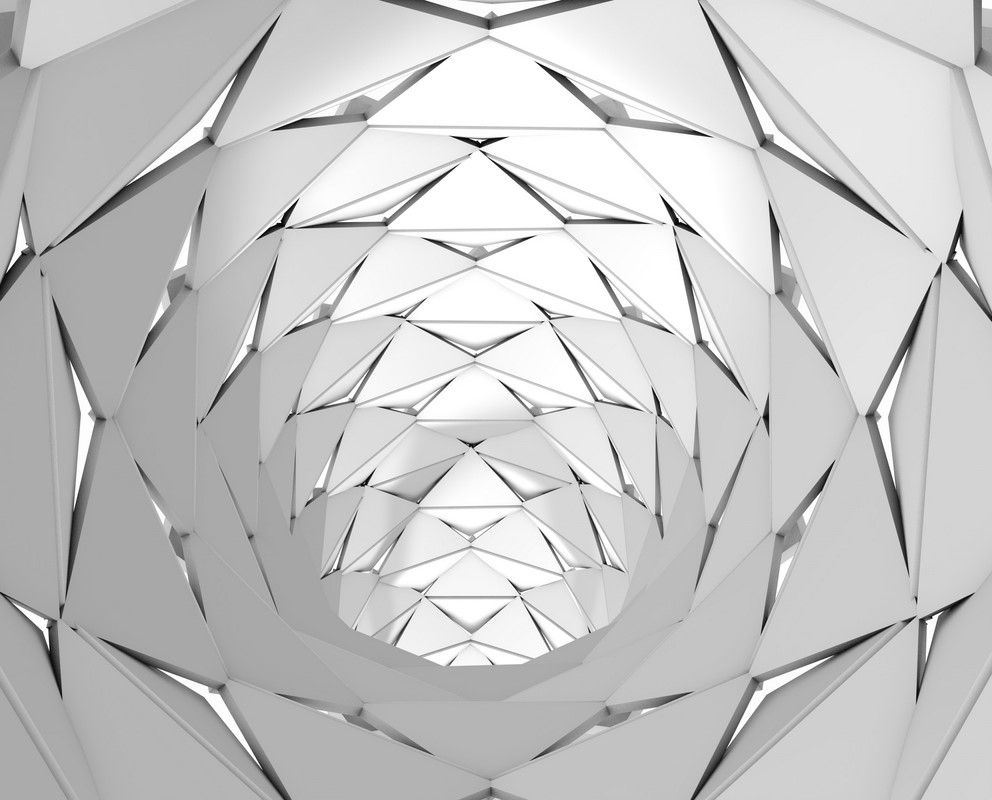 Fototapeta-Srebrny-Tunel-3D-33720748