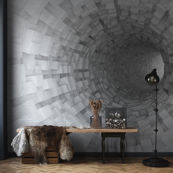 Fototapet 3D-tunnel