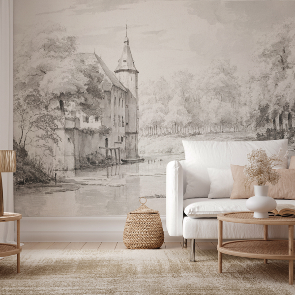 Fototapet Lilla palatset vid vattnet