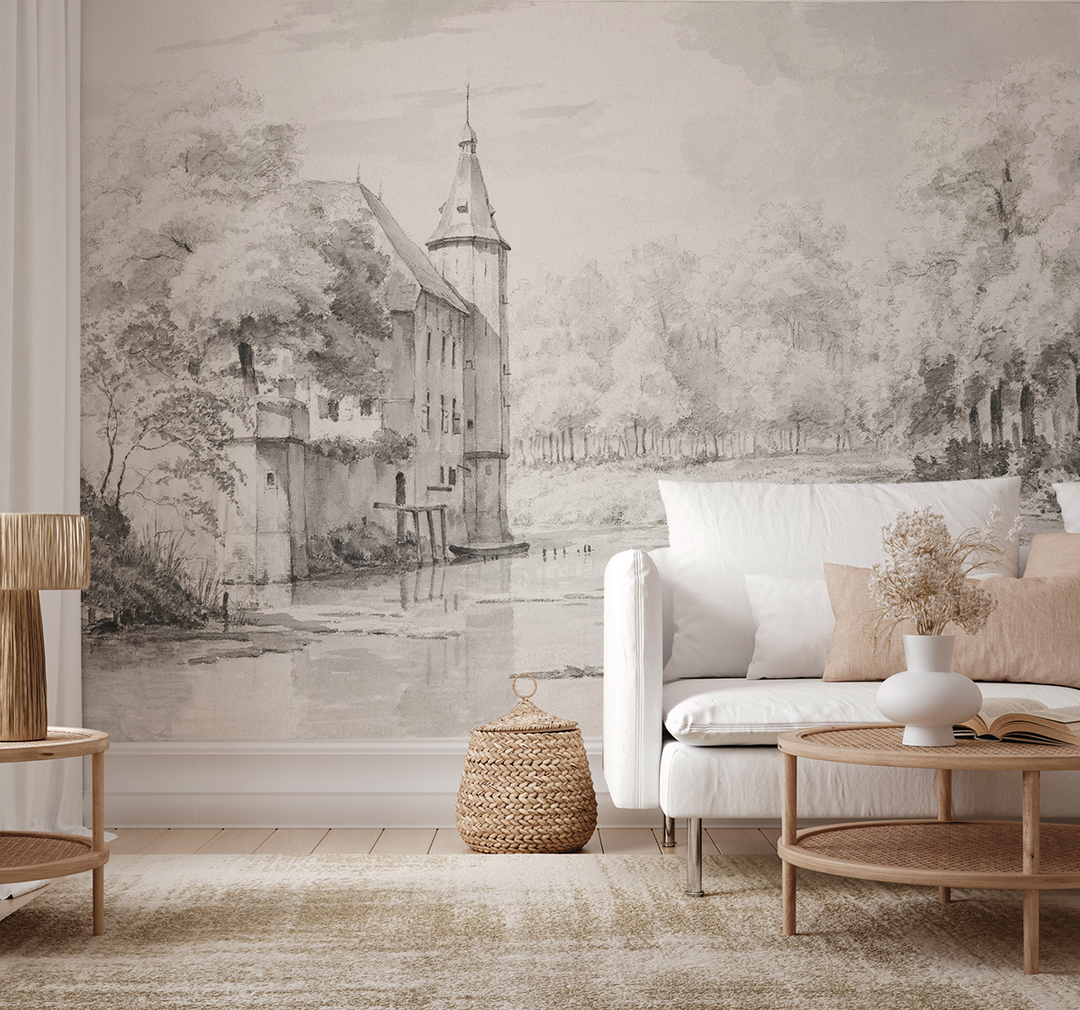 Fototapet Lilla palatset vid vattnet