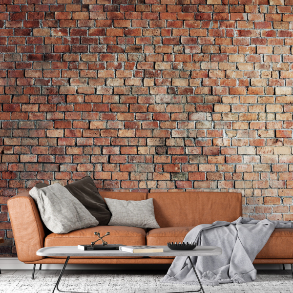 Fototapet Röd lofttegelsten